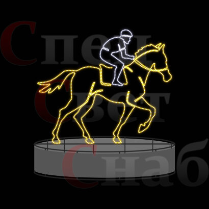 Световая фигура уличная декорация "Спортсмен-11"