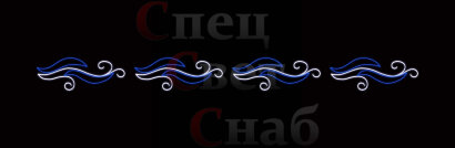 Украшение города к 9 мая. Перетяжка Небесный узор односторонний, сине-белый, 8-12м