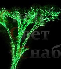 Гирлянда светодиодная для деревьев "Клип-лайт" 100м  Зеленая