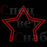 Светодиодная арка "Звезда" 4м х 5,2м Красная